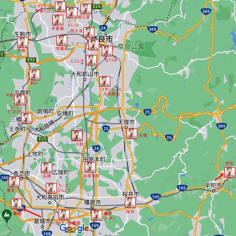 おもちゃ病院の地図